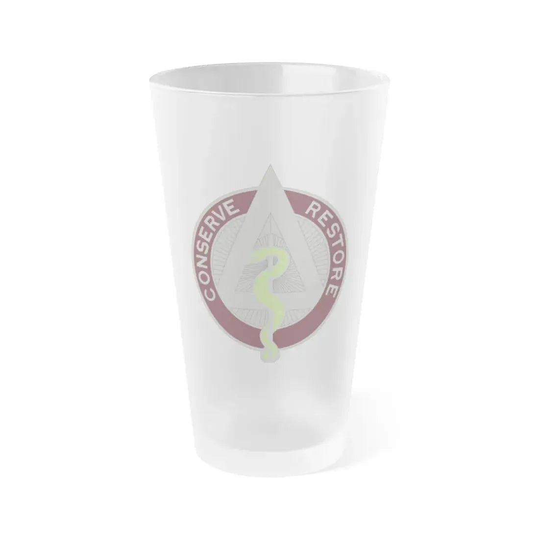 US Area Dental Laboratory Walter Reed Medical Center (U.S. Army) Frosted Pint Glass 16oz Default Title - Go Mug Yourself