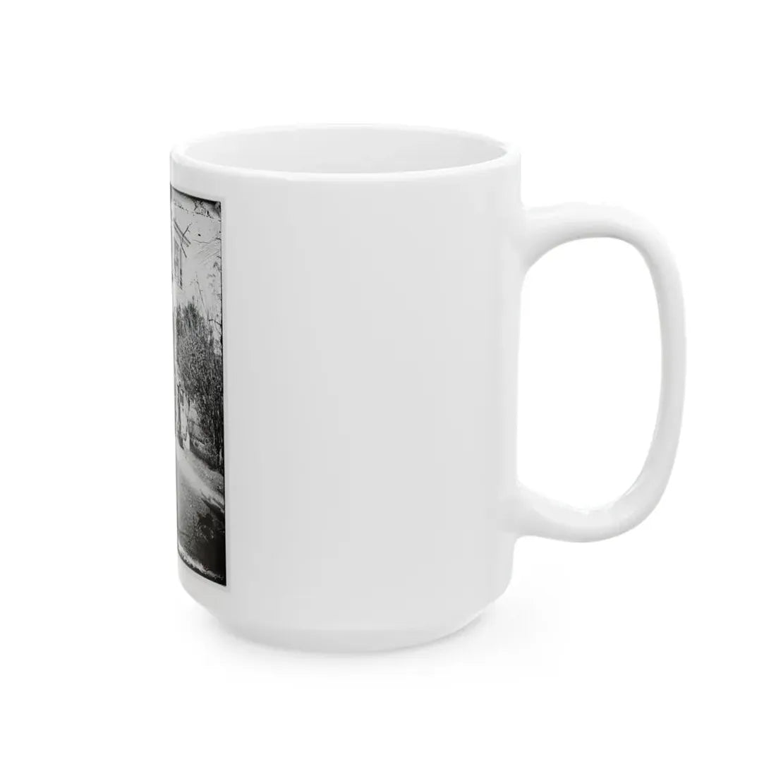 U.S. Army Band Standing On Steps(2) (U.S. Civil War) White Coffee Mug - Go Mug Yourself