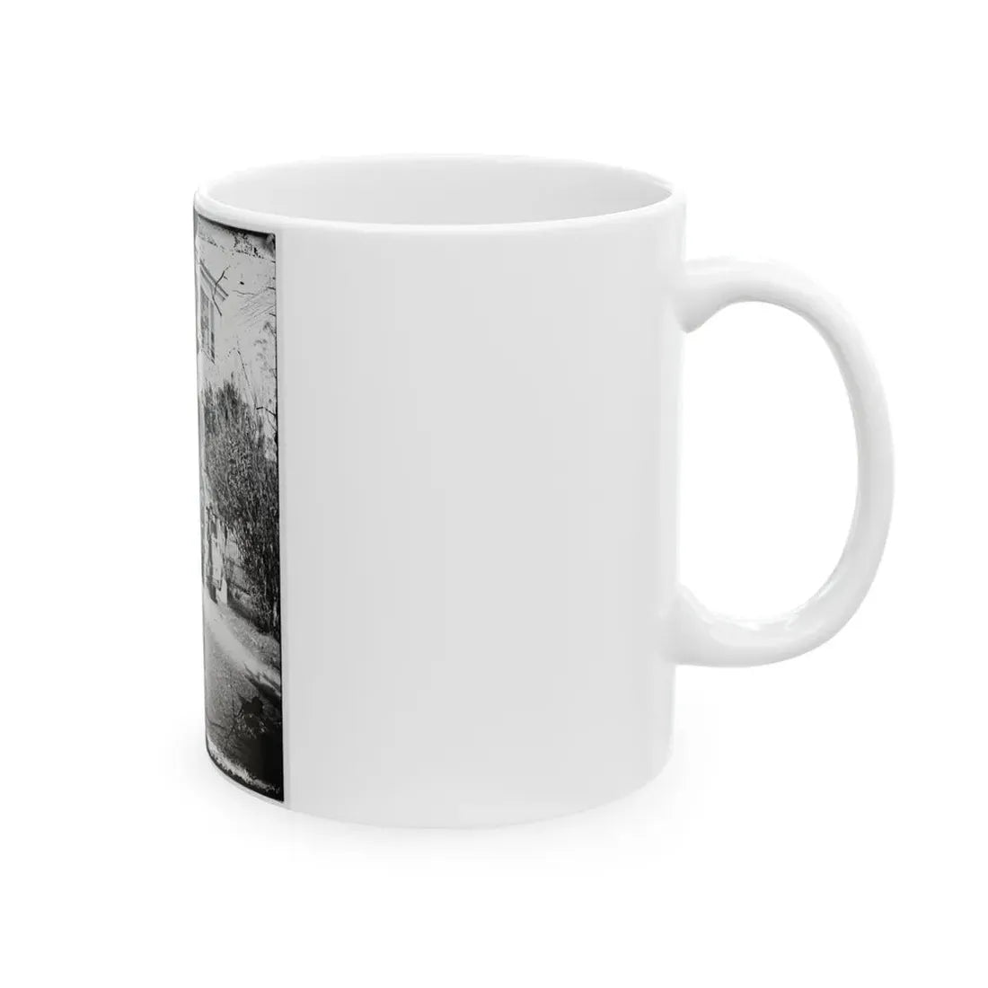 U.S. Army Band Standing On Steps(2) (U.S. Civil War) White Coffee Mug - Go Mug Yourself