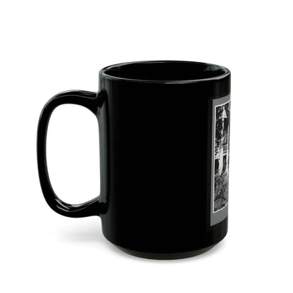 U.S. Army Band Standing On Steps (U.S. Civil War) Black Coffee Mug - Go Mug Yourself