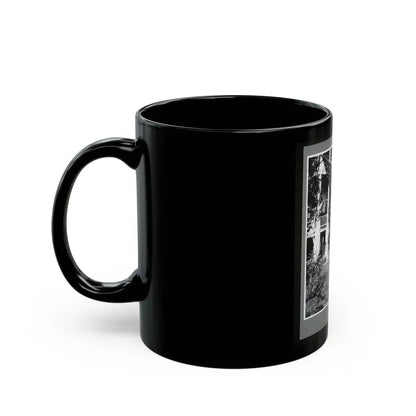 U.S. Army Band Standing On Steps (U.S. Civil War) Black Coffee Mug - Go Mug Yourself