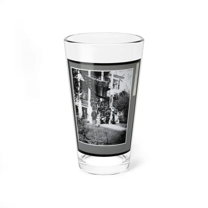 U.S. Army Band Standing On Steps (U.S. Civil War) Pint Glass 16oz - Go Mug Yourself
