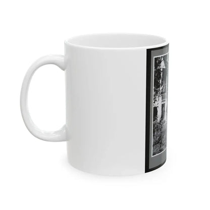 U.S. Army Band Standing On Steps (U.S. Civil War) White Coffee Mug - Go Mug Yourself