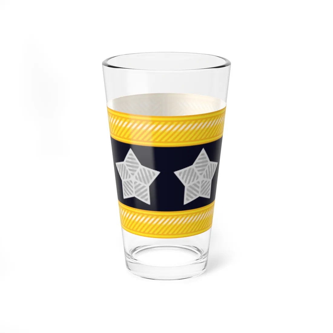 US Army General insignia 1866 (United States) (Military Rank) Pint Glass 16oz 16oz - Go Mug Yourself