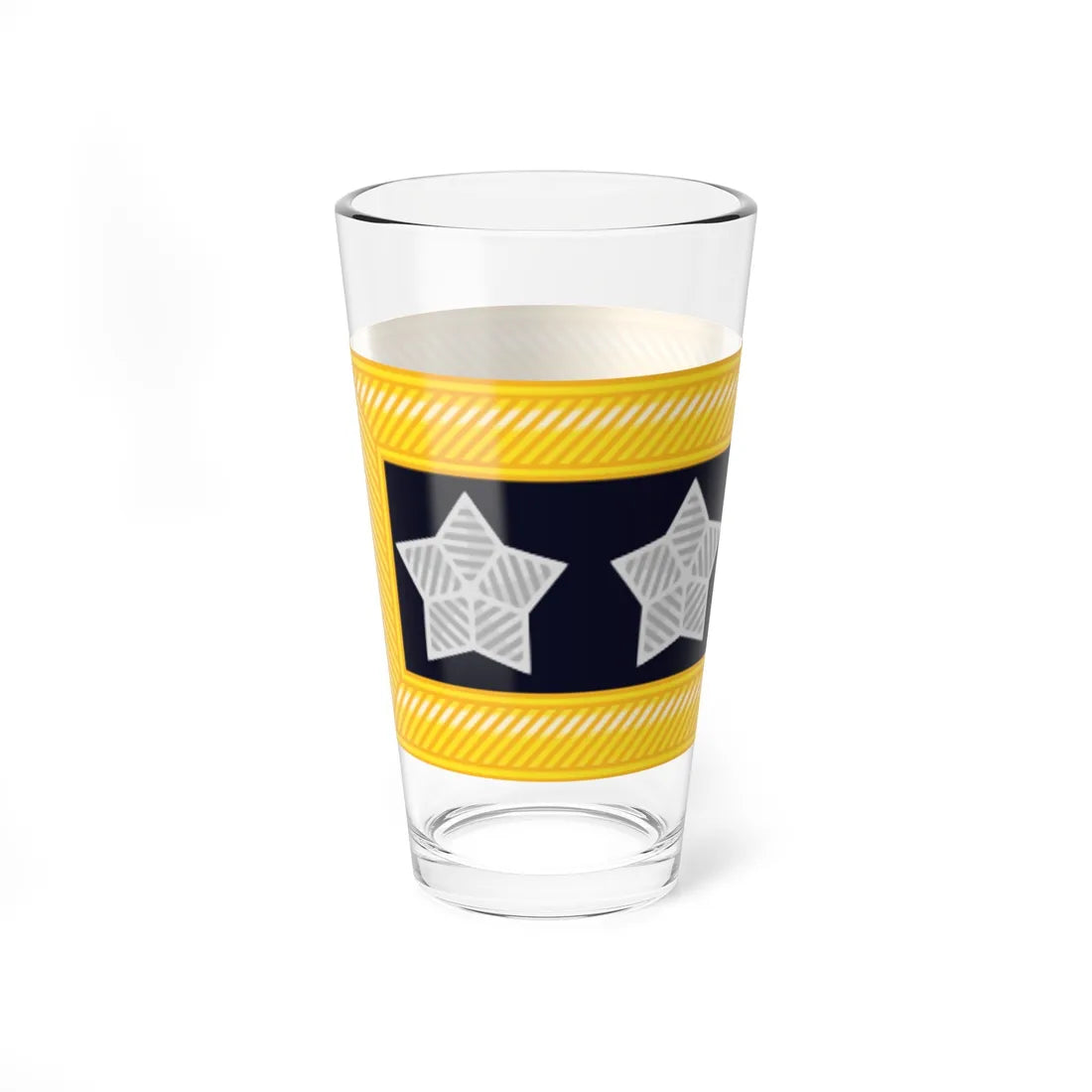 US Army General insignia 1866 (United States) (Military Rank) Pint Glass 16oz - Go Mug Yourself
