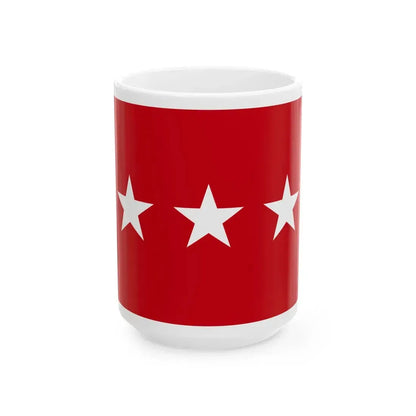 US Army Lieutenant General Flag Medical (United States) White Coffee Mug 15oz - Go Mug Yourself
