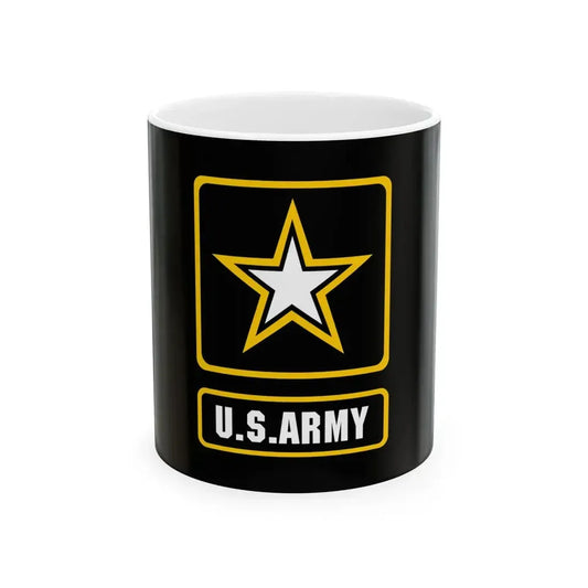 US Army logo flag (United States) White Coffee Mug 11oz - Go Mug Yourself