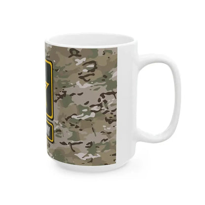 U.S. Army MultiCam flag (United States) White Coffee Mug - Go Mug Yourself