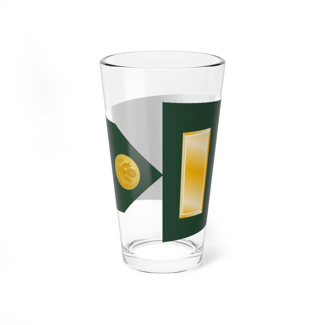 U.S. Army O 1 shoulderboard 1954-2015 rotated (United States) (Military Rank) Pint Glass 16oz - Go Mug Yourself