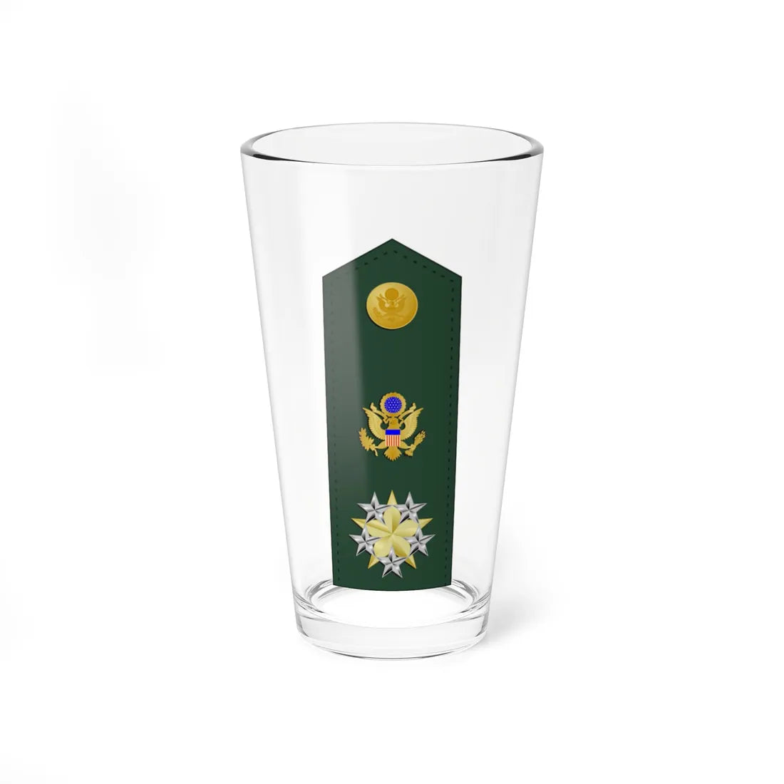 US Army O12 shoulderboard (United States) (Military Rank) Pint Glass 16oz 16oz - Go Mug Yourself