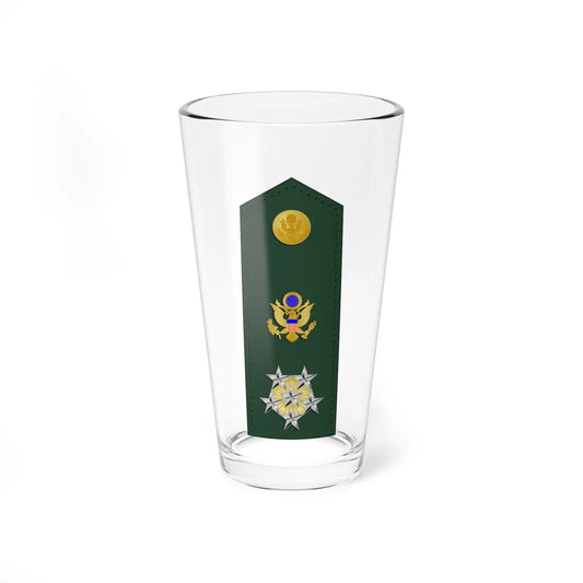 US Army O12 shoulderboard V3 (United States) (Military Rank) Pint Glass 16oz 16oz - Go Mug Yourself