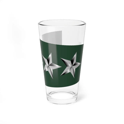 US Army O9 shoulderboard rotated (United States) (Military Rank) Pint Glass 16oz 16oz - Go Mug Yourself