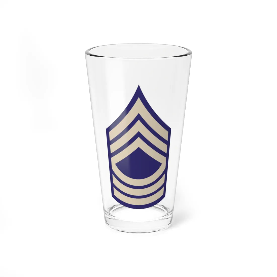 US Army WWII MSGT (United States) (Military Rank) Pint Glass 16oz 16oz - Go Mug Yourself