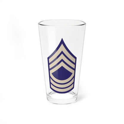 US Army WWII MSGT (United States) (Military Rank) Pint Glass 16oz 16oz - Go Mug Yourself