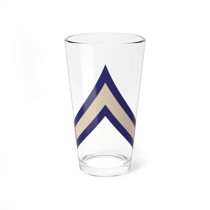 US Army WWII PFC (United States) (Military Rank) Pint Glass 16oz 16oz - Go Mug Yourself