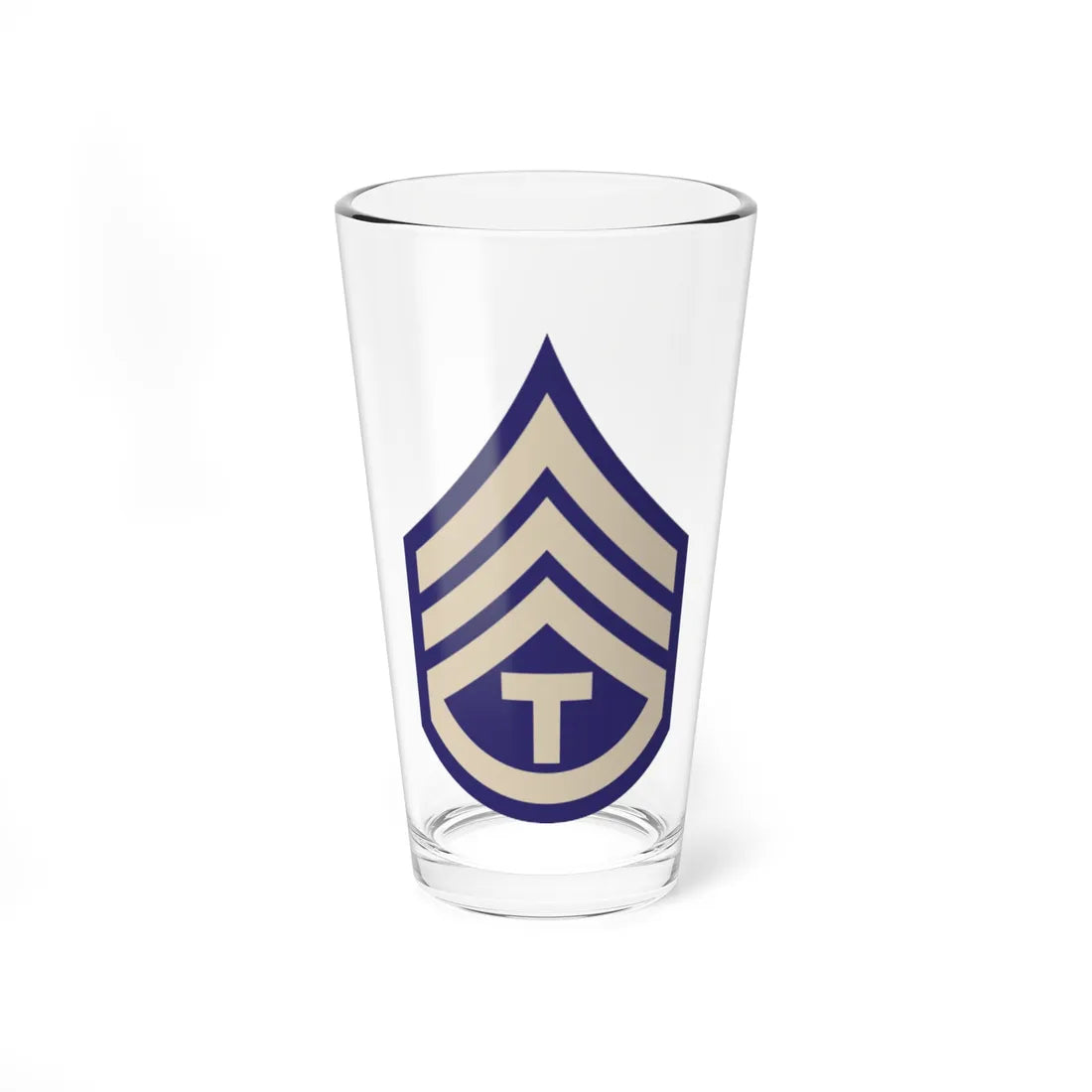 US Army WWII T3C (United States) (Military Rank) Pint Glass 16oz 16oz - Go Mug Yourself