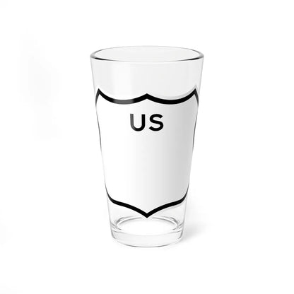 US blank wide 1961 cutout (California) (Road Sign) Pint Glass 16oz 16oz - Go Mug Yourself