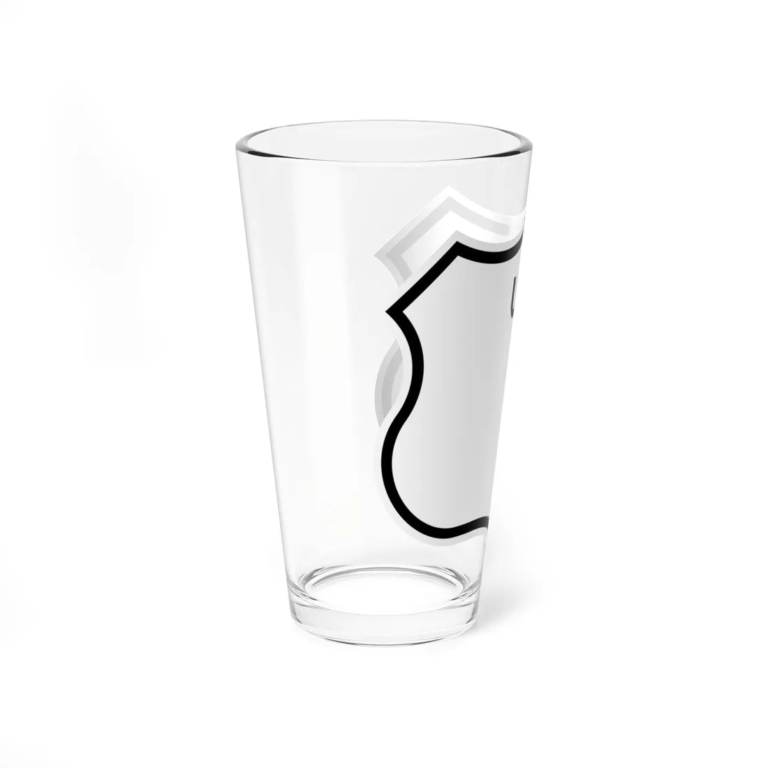 US blank wide 1961 cutout (California) (Road Sign) Pint Glass 16oz - Go Mug Yourself