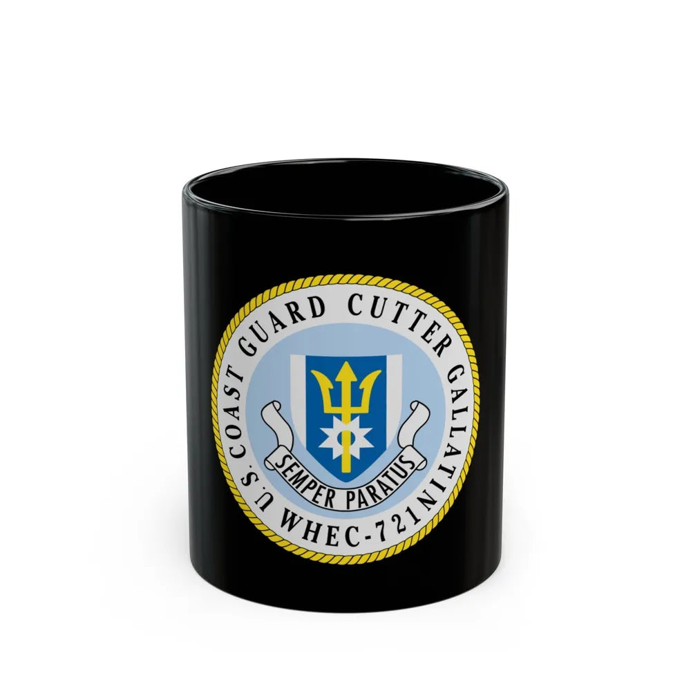 US Coast Guard Cutter Gallatin WHEC 721 (U.S. Coast Guard) Black Coffee Mug-11oz-Go Mug Yourself