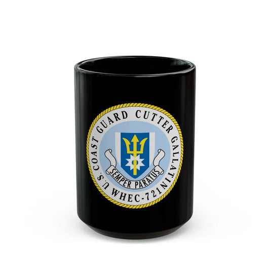 US Coast Guard Cutter Gallatin WHEC 721 (U.S. Coast Guard) Black Coffee Mug-15oz-Go Mug Yourself