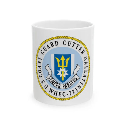 US Coast Guard Cutter Gallatin WHEC 721 (U.S. Coast Guard) White Coffee Mug-11oz-Go Mug Yourself