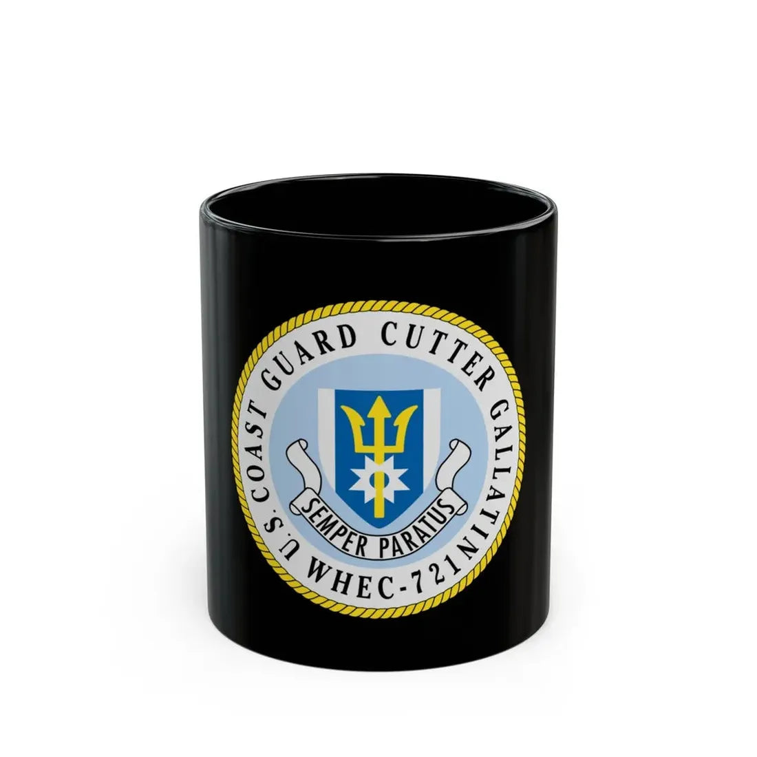 US Coast Guard Cutter Gallatin WHEC 721 (U.S. Coast Guard) Black Coffee Mug 11oz - Go Mug Yourself