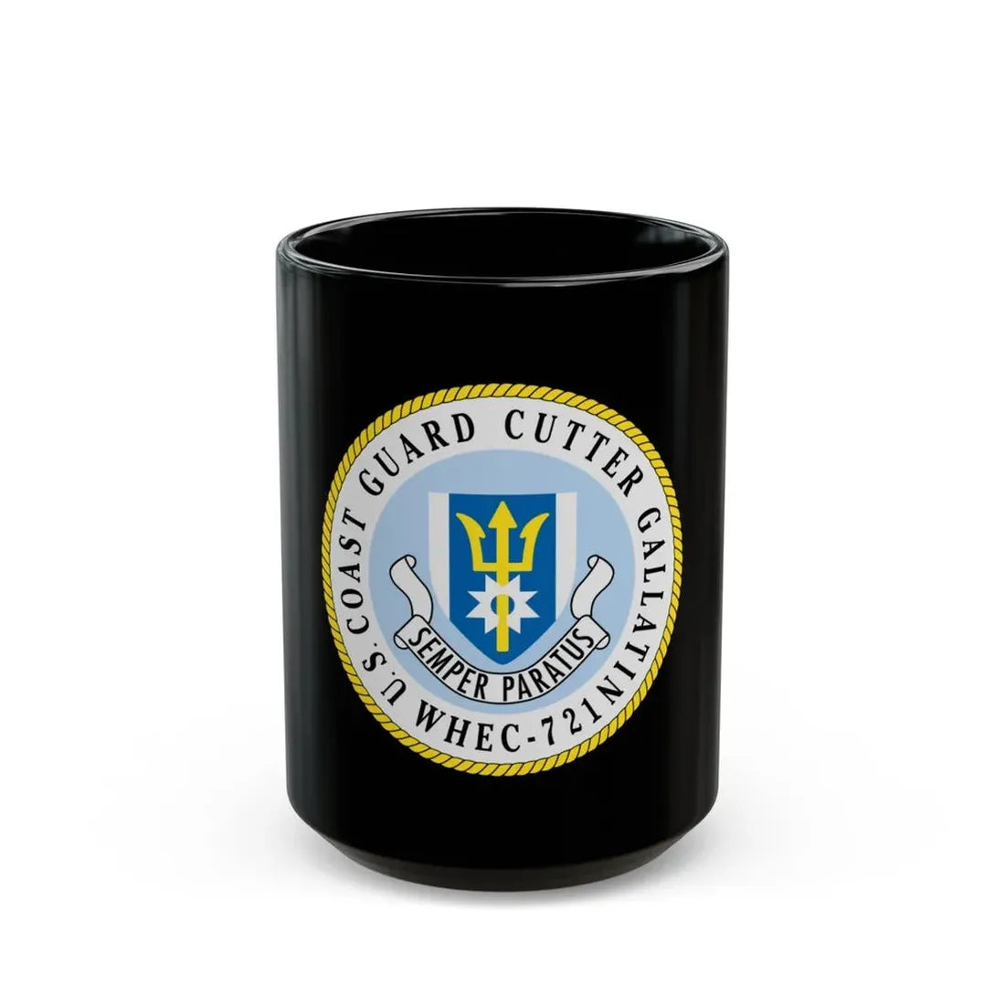US Coast Guard Cutter Gallatin WHEC 721 (U.S. Coast Guard) Black Coffee Mug 15oz - Go Mug Yourself