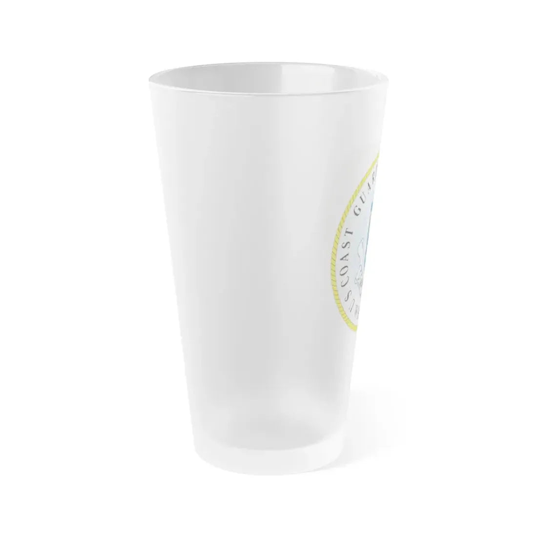 US Coast Guard Cutter Gallatin WHEC 721 (U.S. Coast Guard) Frosted Pint Glass 16oz - Go Mug Yourself