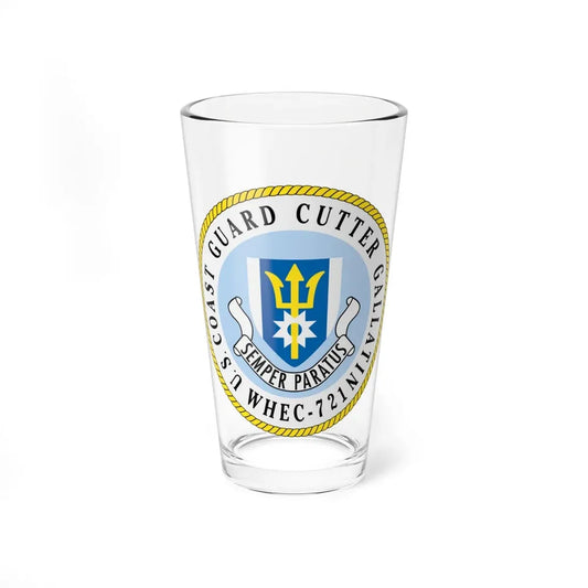 US Coast Guard Cutter Gallatin WHEC 721 (U.S. Coast Guard) Pint Glass 16oz 16oz - Go Mug Yourself