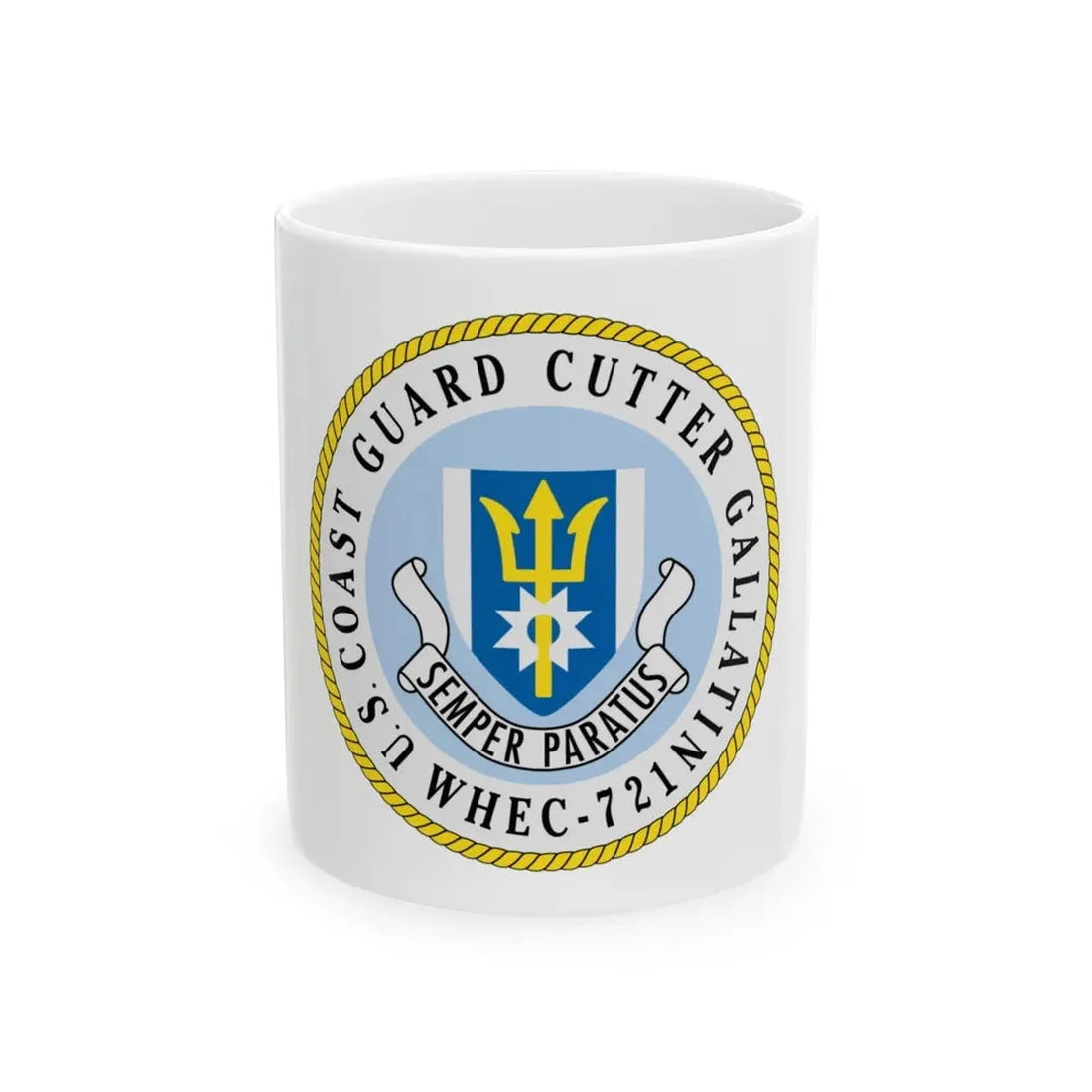 US Coast Guard Cutter Gallatin WHEC 721 (U.S. Coast Guard) White Coffee Mug 11oz - Go Mug Yourself