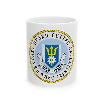 US Coast Guard Cutter Gallatin WHEC 721 (U.S. Coast Guard) White Coffee Mug 11oz - Go Mug Yourself