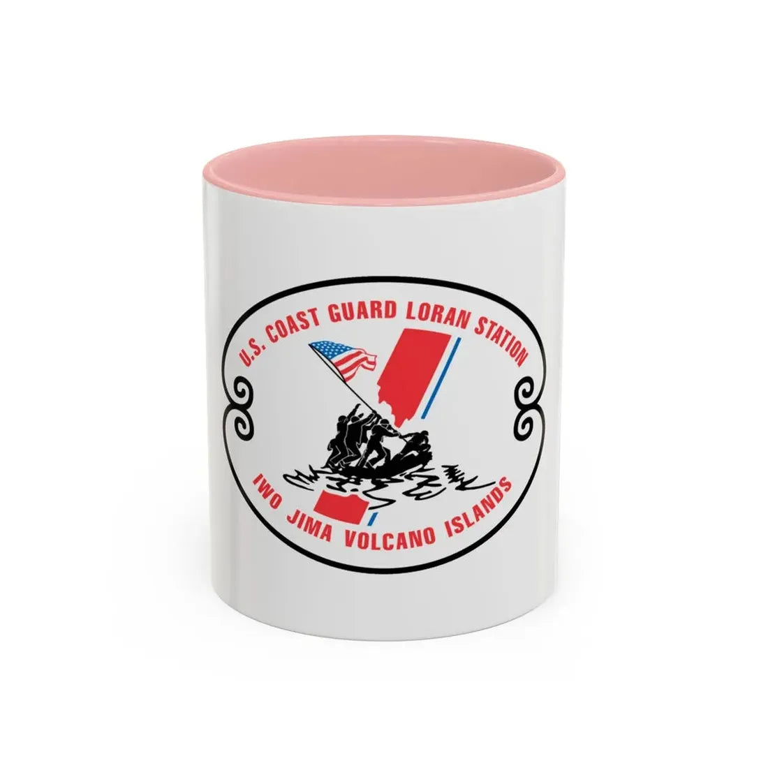 US Coast Guard Loran Station (U.S. Coast Guard) Accent Coffee Mug 11oz Pink - Go Mug Yourself