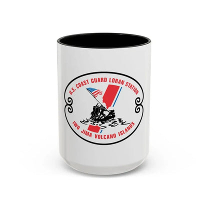 US Coast Guard Loran Station (U.S. Coast Guard) Accent Coffee Mug 15oz Black - Go Mug Yourself