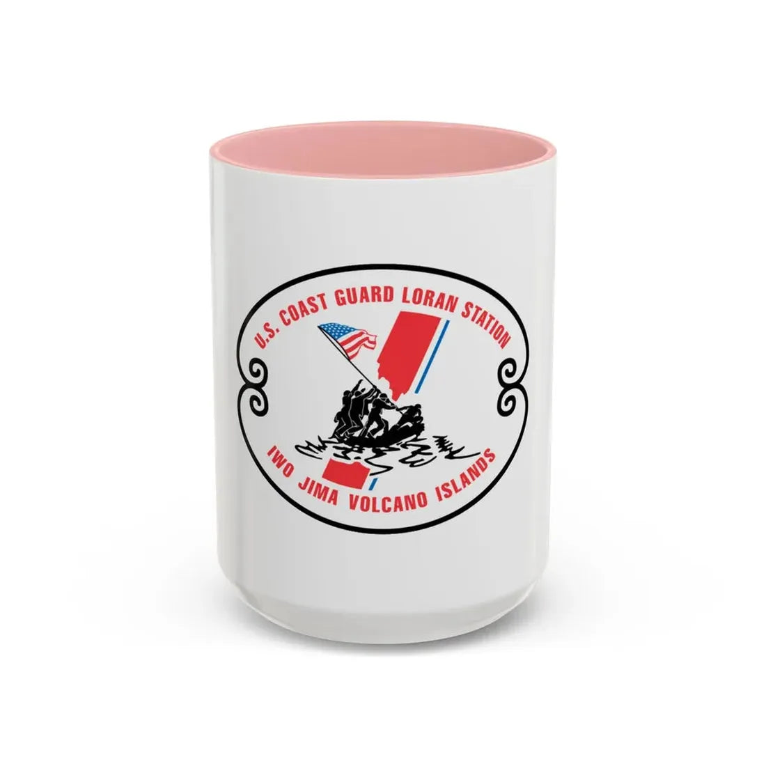 US Coast Guard Loran Station (U.S. Coast Guard) Accent Coffee Mug 15oz Pink - Go Mug Yourself