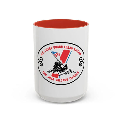 US Coast Guard Loran Station (U.S. Coast Guard) Accent Coffee Mug 15oz Red - Go Mug Yourself