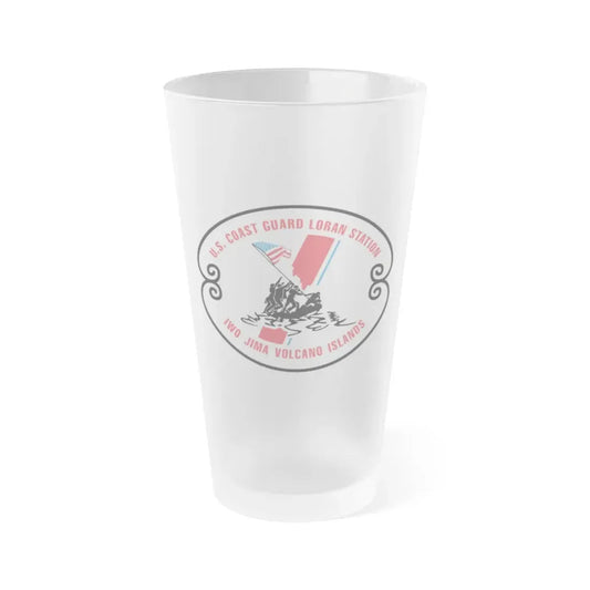 US Coast Guard Loran Station (U.S. Coast Guard) Frosted Pint Glass 16oz Default Title - Go Mug Yourself