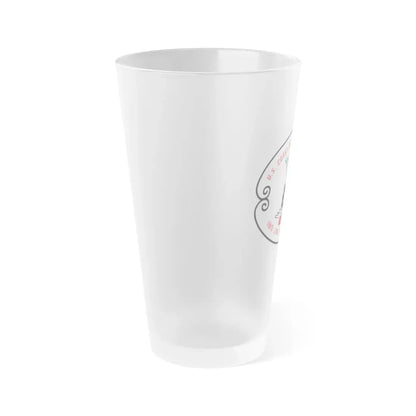 US Coast Guard Loran Station (U.S. Coast Guard) Frosted Pint Glass 16oz - Go Mug Yourself
