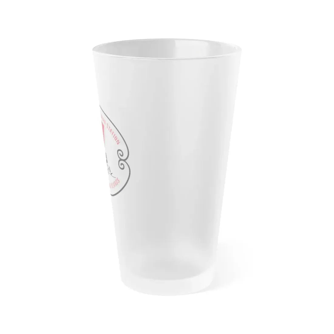 US Coast Guard Loran Station (U.S. Coast Guard) Frosted Pint Glass 16oz - Go Mug Yourself