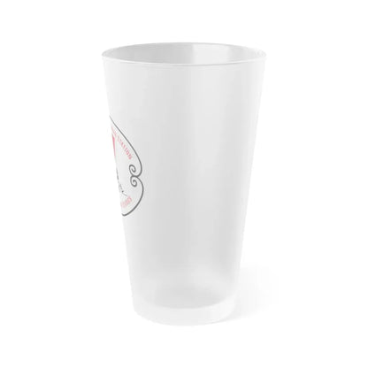 US Coast Guard Loran Station (U.S. Coast Guard) Frosted Pint Glass 16oz - Go Mug Yourself
