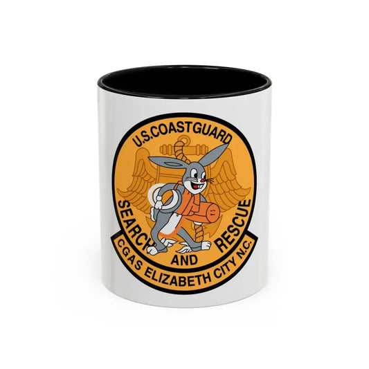 US Coast Guard Search And Rescue (U.S. Coast Guard) Accent Coffee Mug 11oz Black - Go Mug Yourself