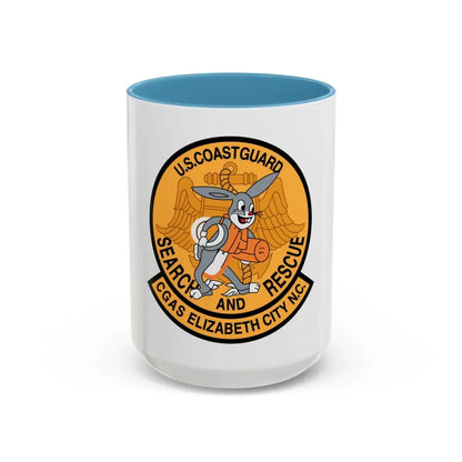 US Coast Guard Search And Rescue (U.S. Coast Guard) Accent Coffee Mug 15oz Light Blue - Go Mug Yourself