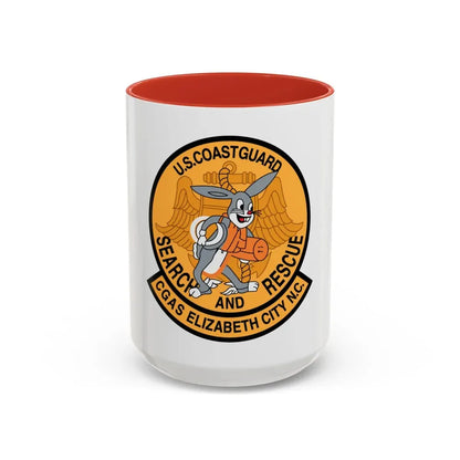 US Coast Guard Search And Rescue (U.S. Coast Guard) Accent Coffee Mug 15oz Red - Go Mug Yourself