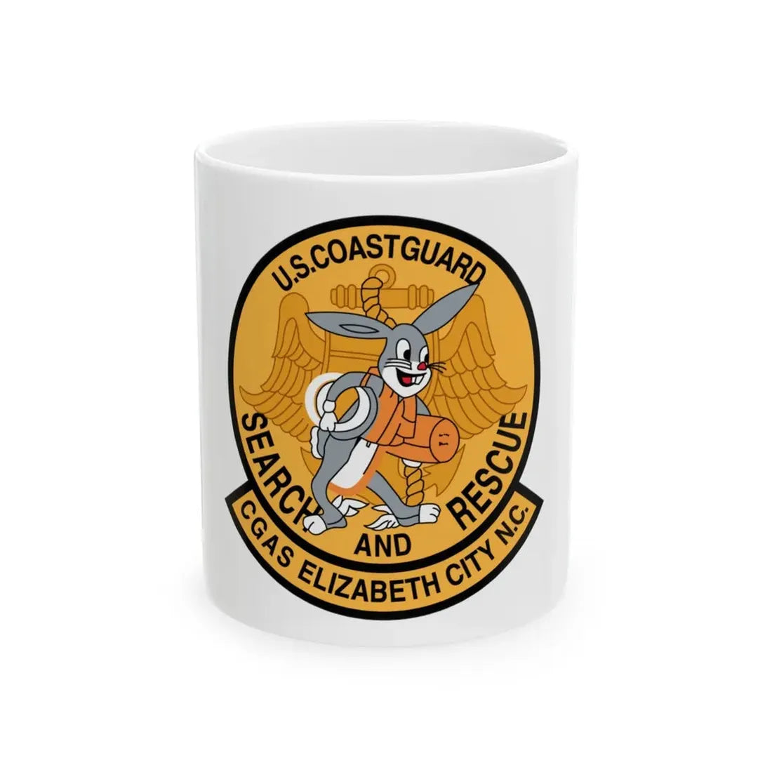 US Coast Guard Search And Rescue (U.S. Coast Guard) White Coffee Mug 11oz - Go Mug Yourself