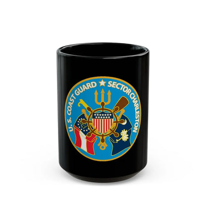 US Coast Guard Sector Charleston (U.S. Coast Guard) Black Coffee Mug-15oz-Go Mug Yourself