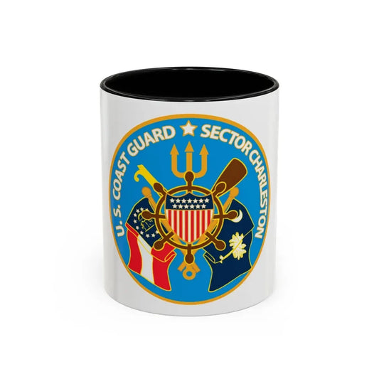 US Coast Guard Sector Charleston (U.S. Coast Guard) Accent Coffee Mug 11oz Black - Go Mug Yourself