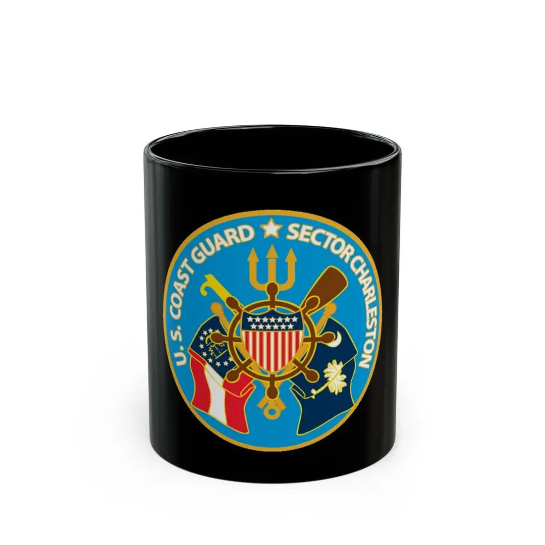 US Coast Guard Sector Charleston (U.S. Coast Guard) Black Coffee Mug 11oz - Go Mug Yourself