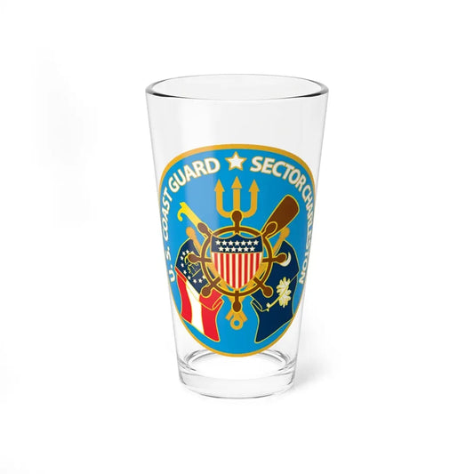 US Coast Guard Sector Charleston (U.S. Coast Guard) Pint Glass 16oz 16oz - Go Mug Yourself