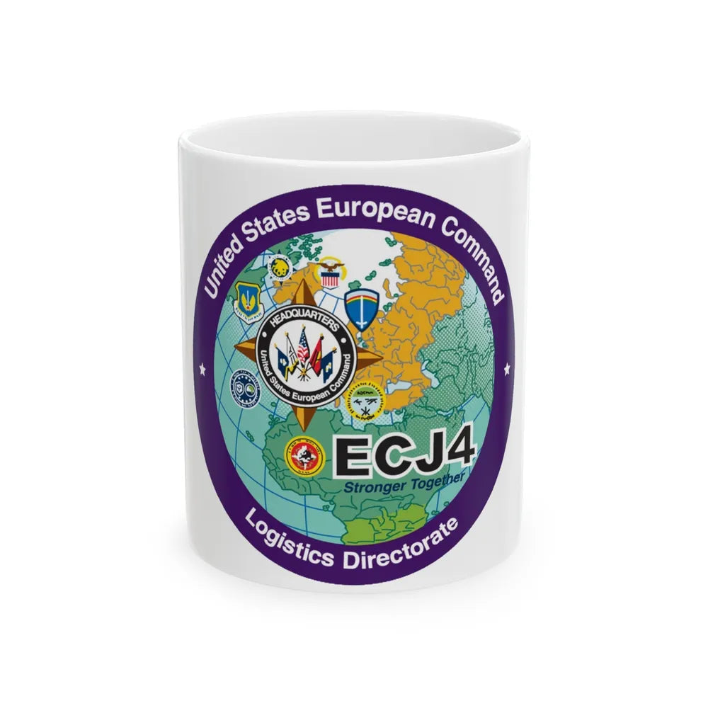 US European Command EC542 (U.S. Navy) White Coffee Mug-11oz-Go Mug Yourself