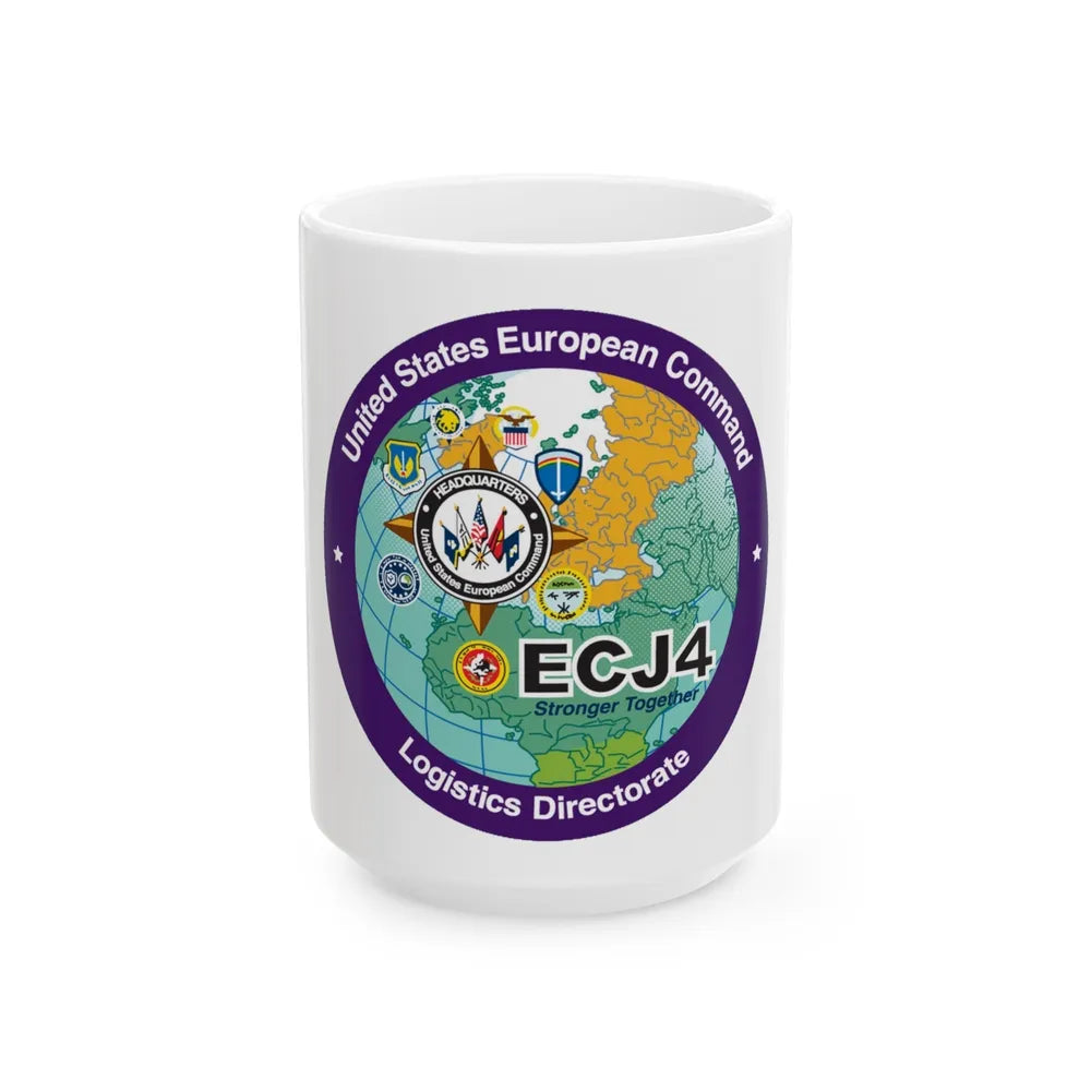 US European Command EC542 (U.S. Navy) White Coffee Mug-15oz-Go Mug Yourself