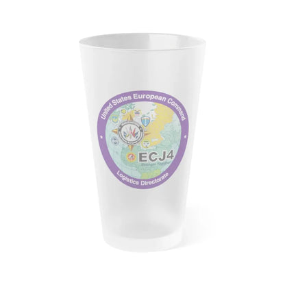 US European Command EC542 (U.S. Navy) Frosted Pint Glass 16oz Default Title - Go Mug Yourself